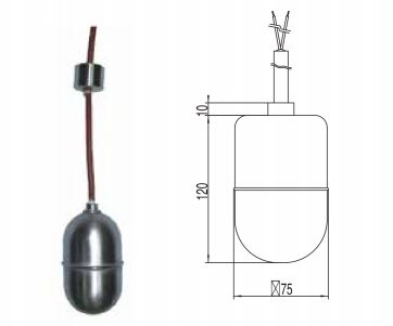 上海SWG电缆浮球液位开关（单点型）SWG16金属电缆浮球